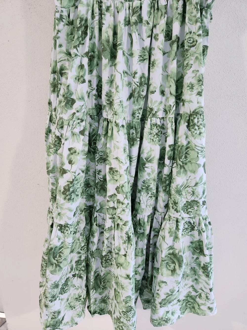 Abercrombie & Fitch Green Floral Tiered Maxi Dress - Picture 5 of 11